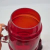 Rubinowy zestaw do nalewek duży kufel 1,2L i 6 kieliszków szkło dmuchane z huty