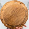 Patera drewniana rzeźbiona talerz ścienny winogrona rękodzieło vintage
