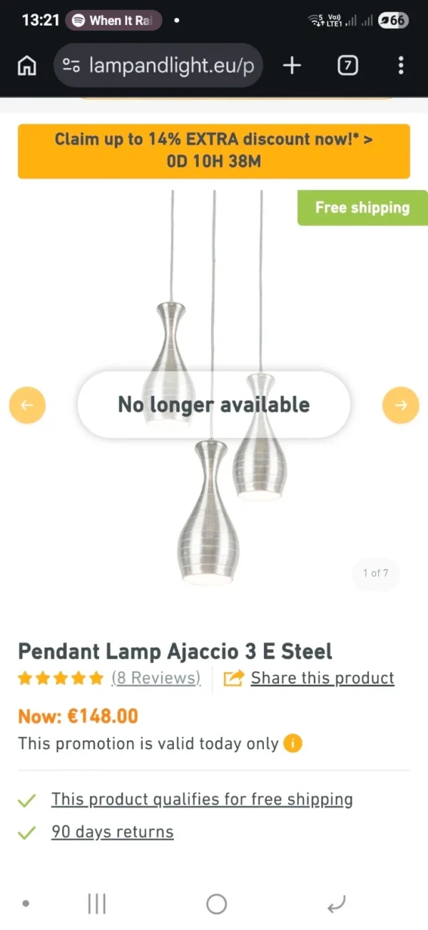 Komplet 3 lamp wiszących Ajaccio Steel nowoczesne klosze stalowe loft