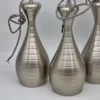 Komplet 3 lamp wiszących Ajaccio Steel nowoczesne klosze stalowe loft