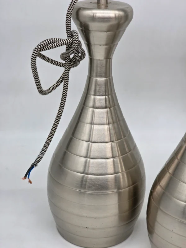 Komplet 3 lamp wiszących Ajaccio Steel nowoczesne klosze stalowe loft