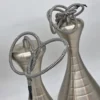 Komplet 3 lamp wiszących Ajaccio Steel nowoczesne klosze stalowe loft