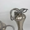 Komplet 3 lamp wiszących Ajaccio Steel nowoczesne klosze stalowe loft