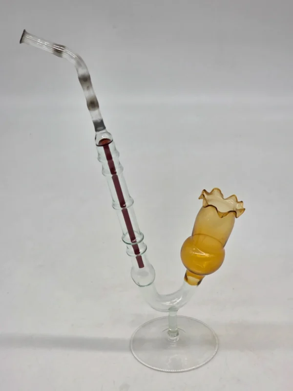 Wazonik miodowo-fioletowy (23 cm) Z fioletowym środkiem