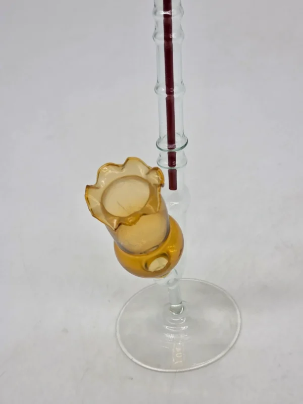 Wazonik miodowo-fioletowy (23 cm) Z fioletowym środkiem