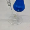 Wazonik koniakówka kobaltowy szkło artystyczne design retro 18cm