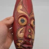 Ręcznie rzeźbiona drewniana figurka konik morski fasetowana rzeźba 26 cm