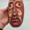 Ręcznie rzeźbiona drewniana figurka konik morski fasetowana rzeźba 26 cm