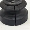 Zabytkowa rzeźba figuralna z metalu rzemieślnik na drewnianej podstawie 32 cm