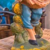 Ręcznie malowana figurka chłopiec z koszem kaktus opuncja vintage 29 cm
