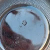 Czteroczęściowy chromowany serwis do herbaty Art Deco z bakelitem i lustrzaną paterą
