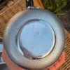 Czteroczęściowy chromowany serwis do herbaty Art Deco z bakelitem i lustrzaną paterą